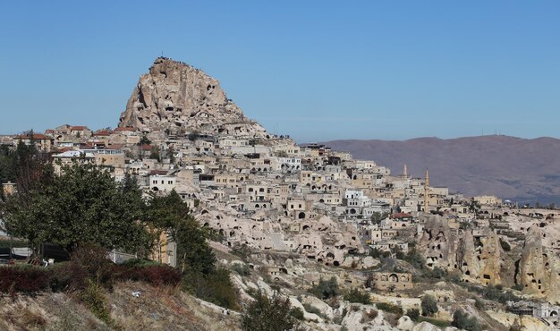 Castelo de Uchisar na Capadócia Nevsehir Turquia