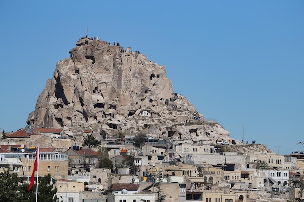 Castelo de Uchisar na Capadócia Nevsehir Turquia