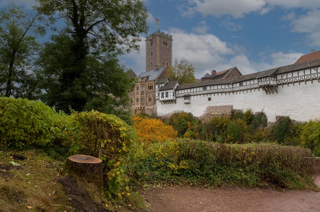 Castelo de Wartburg na floresta da Turíngia perto de Eisenach