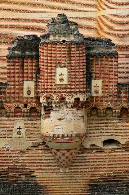 Castelo gótico mudéjar de coca em segóvia