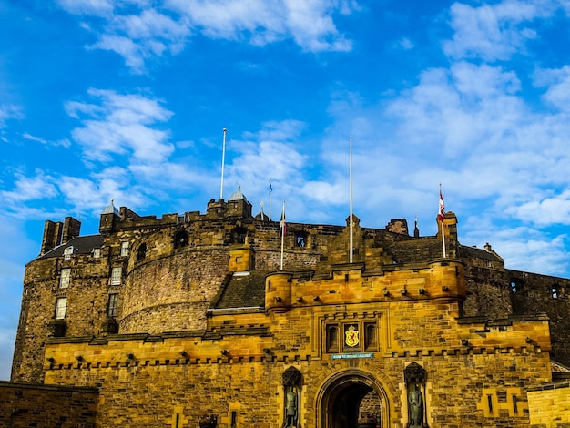 Castelo HDR de Edimburgo na Escócia