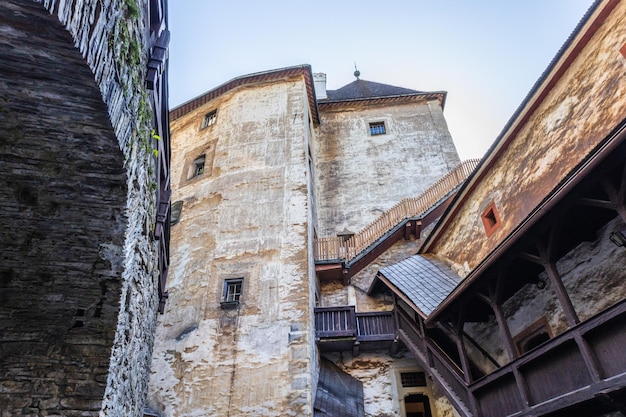 Castelo medieval de Orava. Oravsky Podzamok, Eslováquia