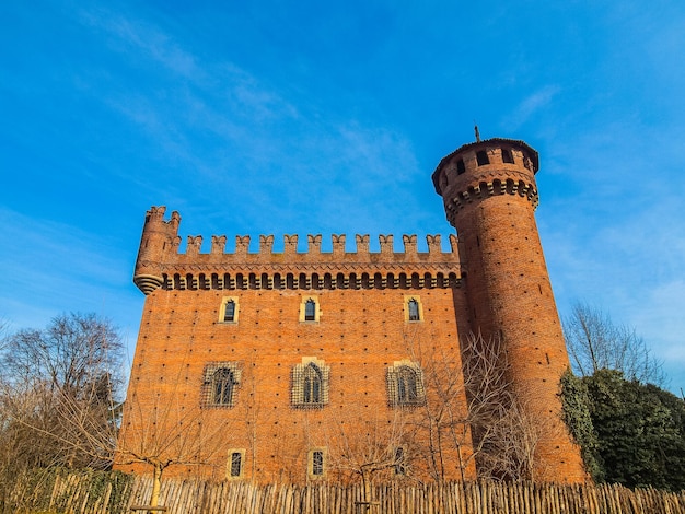 Foto castelo medieval hdr em turim