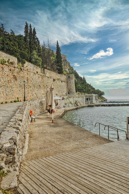 Castelo na cidade de Nafplio na Grécia