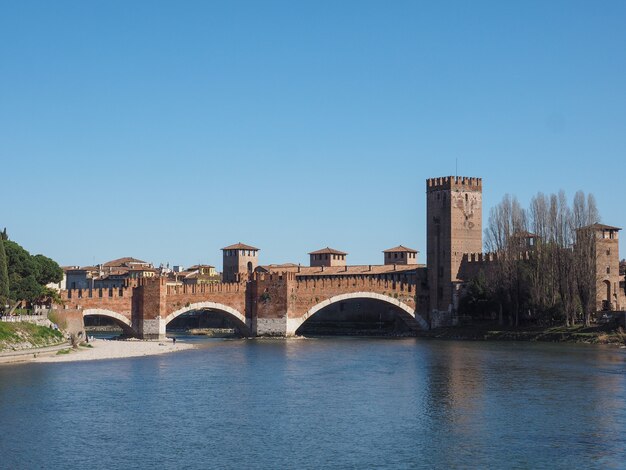 Castelvecchio-Brücke alias Scaliger-Brücke in Verona