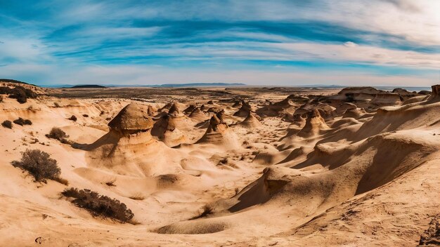 Castil de terra vista panorâmica das bardenas reais navarra Espanha