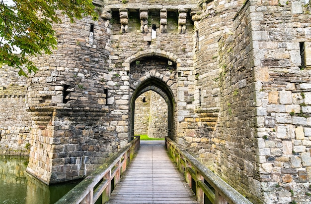 Castillo de Beaumaris, patrimonio mundial de la UNESCO en Gales, Gran Bretaña