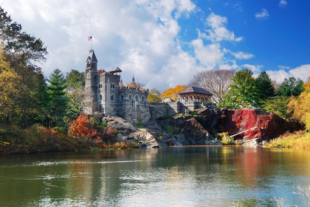 Castillo de Belvedere en el Central Park de la ciudad de Nueva York