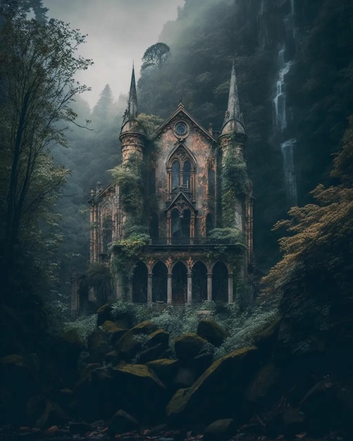 Un castillo en el bosque por ak