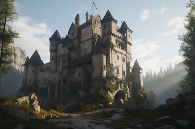 Un castillo en el bosque