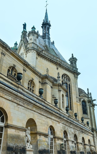 El castillo de Chantilly Francia. La parte de Grand Chateau