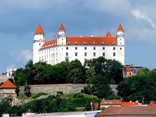 El castillo de la ciudad de Bratislava, Eslovaquia