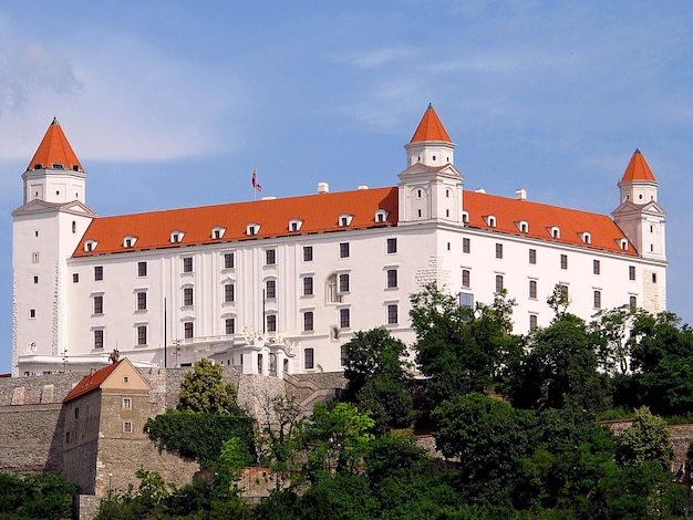 El castillo de la ciudad de Bratislava, Eslovaquia