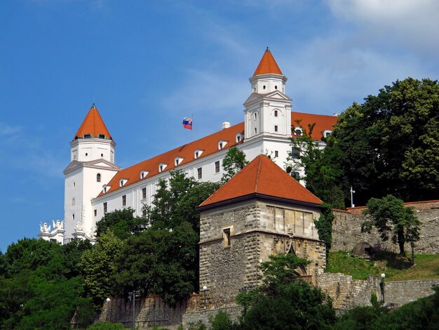 El castillo en la ciudad de bratislava