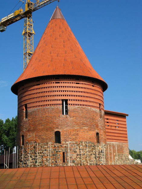 El castillo en la ciudad de Kaunas Lituania