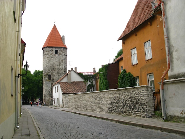 El castillo en la ciudad de Tallin Estonia