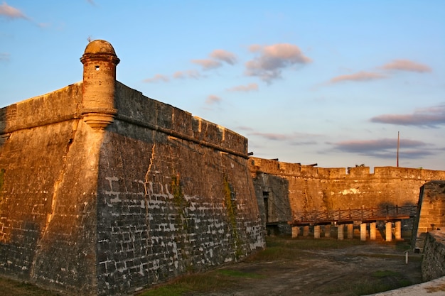 Castillo de San Marcos in St. Augustine, Florida, USA