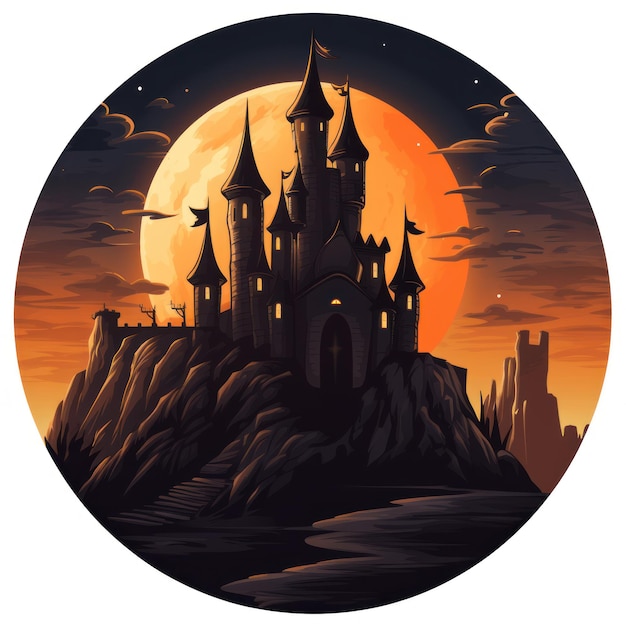 El castillo embrujado de Halloween