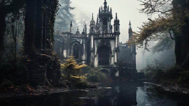 Castillo gótico abandonado