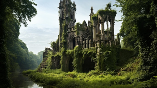 Castillo gótico abandonado