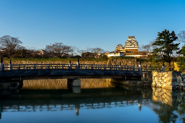 Castillo en Himeji, uno de los castillos más antiguos de Japón.