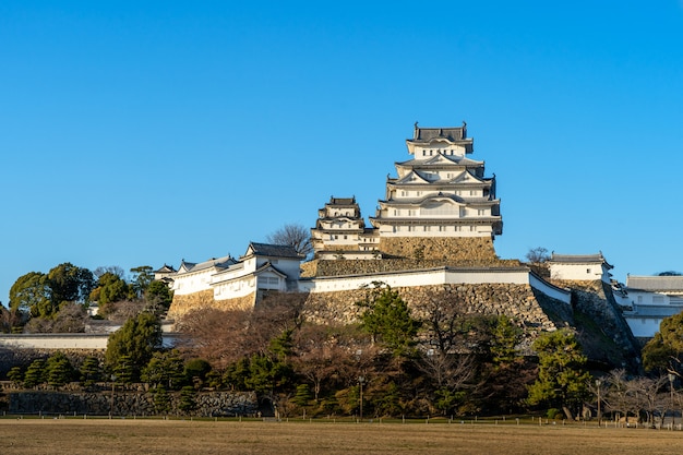 Castillo en Himeji, uno de los castillos más antiguos de Japón.