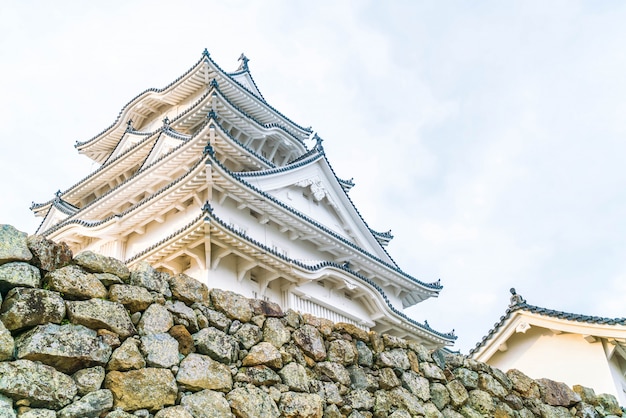 Foto castillo de himeji en la prefectura de hyogo, japón, patrimonio mundial de la unesco