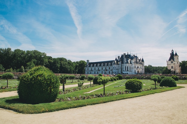 Castillo histórico de Chenonceau en Francia