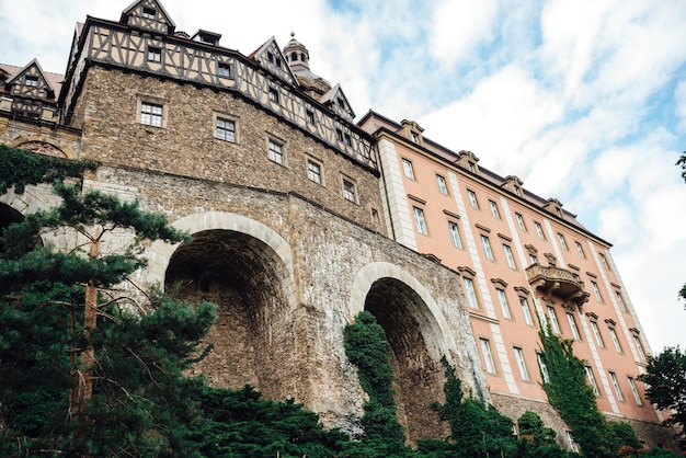 Foto castillo histórico ksiaz en swiebodzice polonia