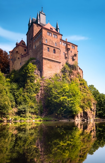 Castillo Kriebstein en Sajonia, Alemania