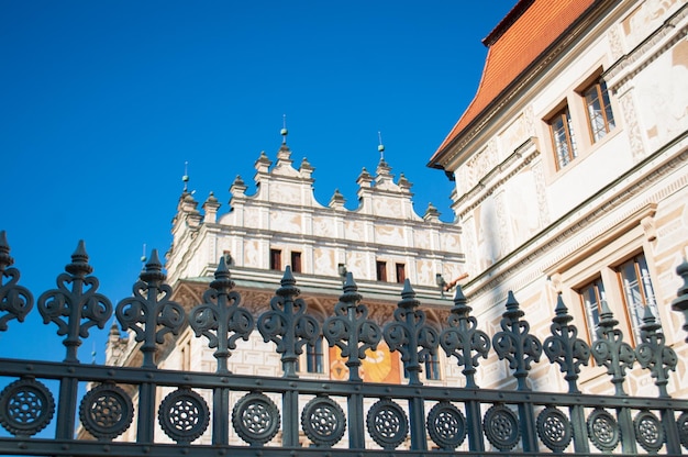 Foto castillo de litomysl. el castillo está bajo la protección de la unesco. una hermosa ciudad checa