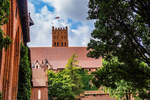 Castillo de Malbork, impresionantes castillos medievales y el complejo gótico bien fortificado.