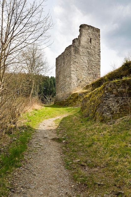 Castillo Manderscheid Ruinas Eifel Alemania