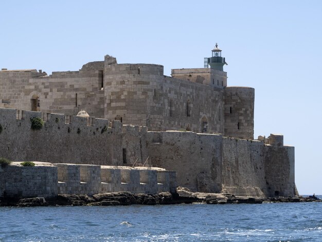 El castillo de Maniace en Ortigia, Sicilia