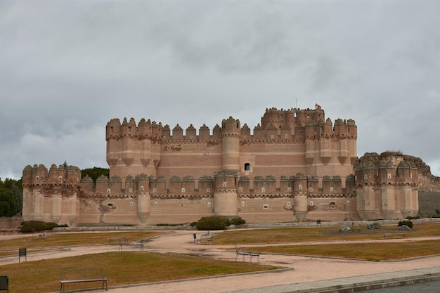 Castillo medieval de Coca en la provincia de Segovia, centro de España