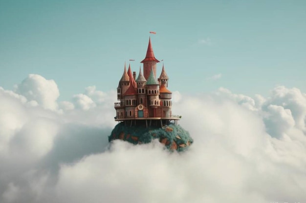 Un castillo en una nube