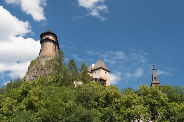 Castillo de Orava y las nubes