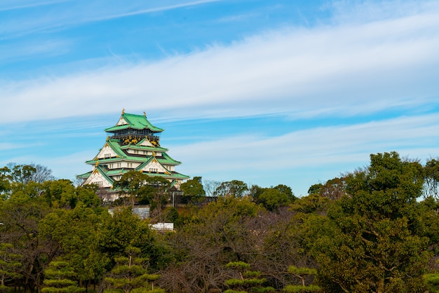 Castillo de Osaka en Osaka, Japón