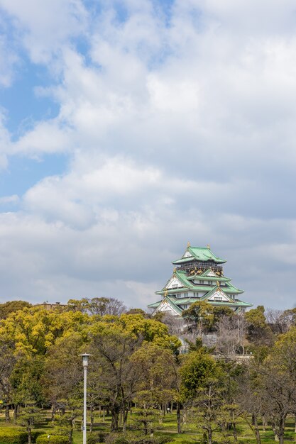 Foto castillo de osaka, osaka, japón