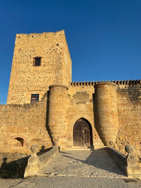 Castillo de Pedraza en Segovia, Castilla y León, España. Castillo romano y árabe