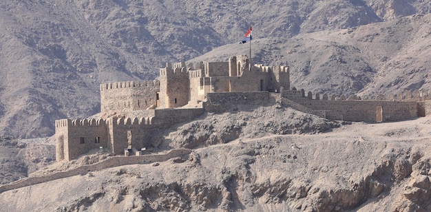 Castillo de Salah El Din en la isla de Farun en el Golfo de AqabaMar RojoTabaEgipto
