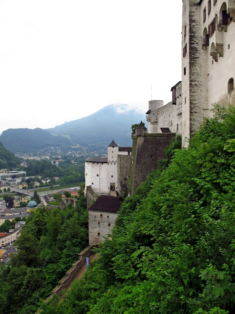 El castillo de Salzburgo, Austria