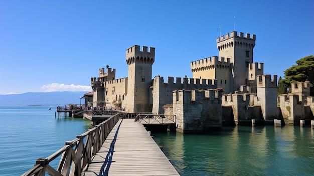 El castillo de Scaliger en Sirmione