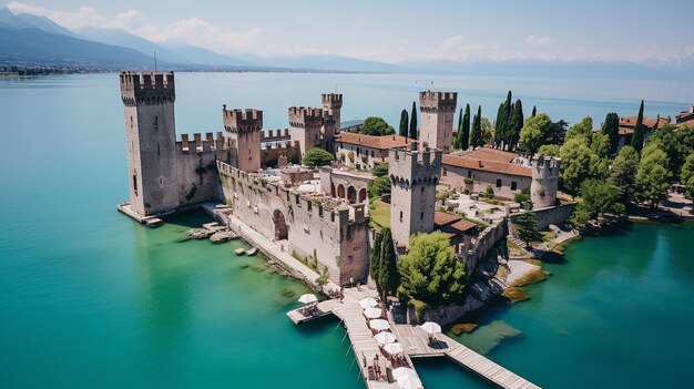 El castillo de Scaliger en Sirmione