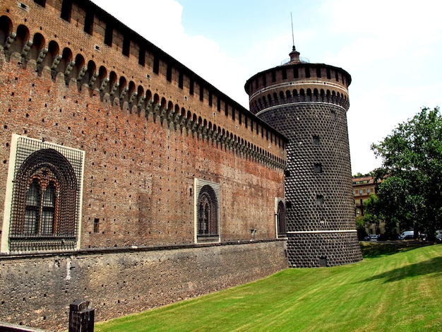 Castillo Sforza en Milán Italia