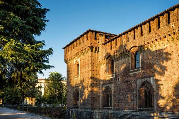 Castillo Sforza en Milán Italia