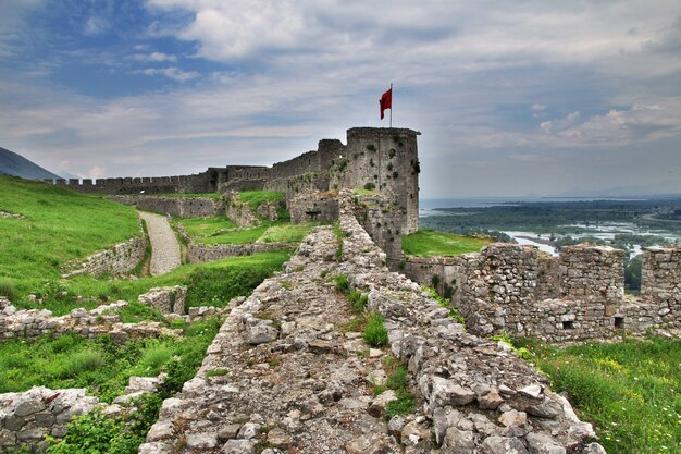 Castillo Shkodra en Albania, los Balcanes