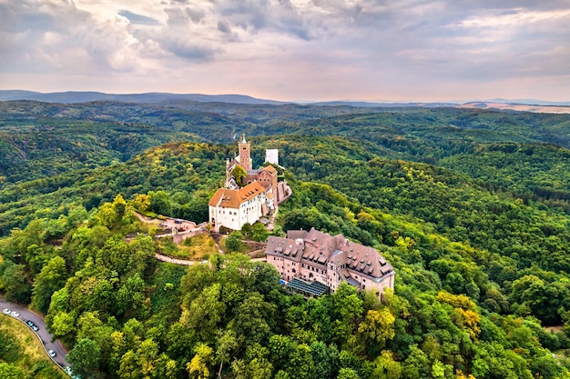 Castillo de wartburg en eisenach turingia alemania