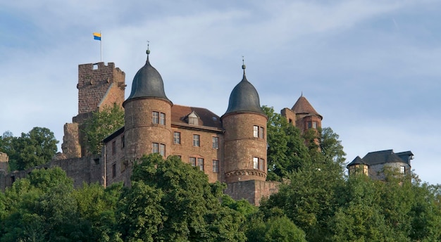 El castillo de Wertheim en verano