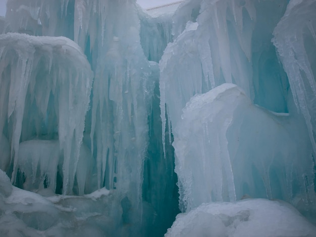 Castillos de hielo de Silverthorne, Colorado.